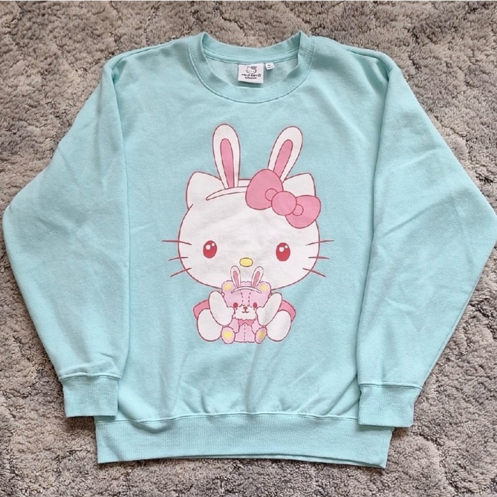 Hello Kitty Bunny Ears Sweatshirt EUC Sz M